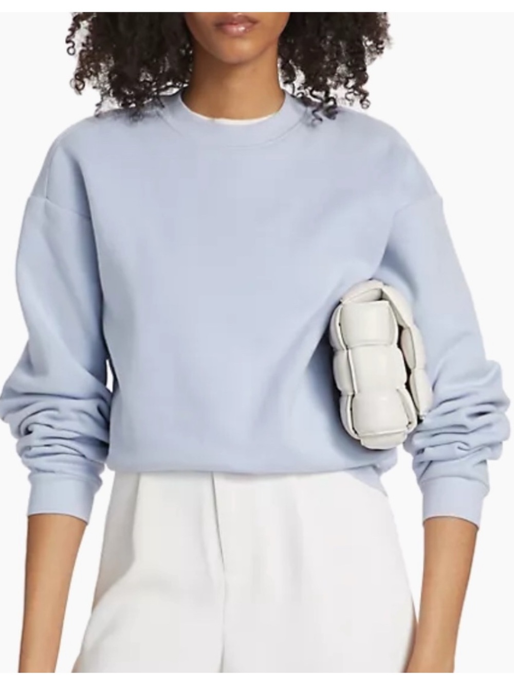 SKIMS Cotton Fleece Crewneck Pullover XS